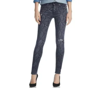 * 🔥HPx2🔥* Rag &amp; Bone Skinny Jeans, Gray, Snake Print, 26