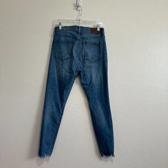 🦋 MADEWELL 9&quot; Mid-Rise Skinny Jeans in Frankie Wash Torn Edition Size 29