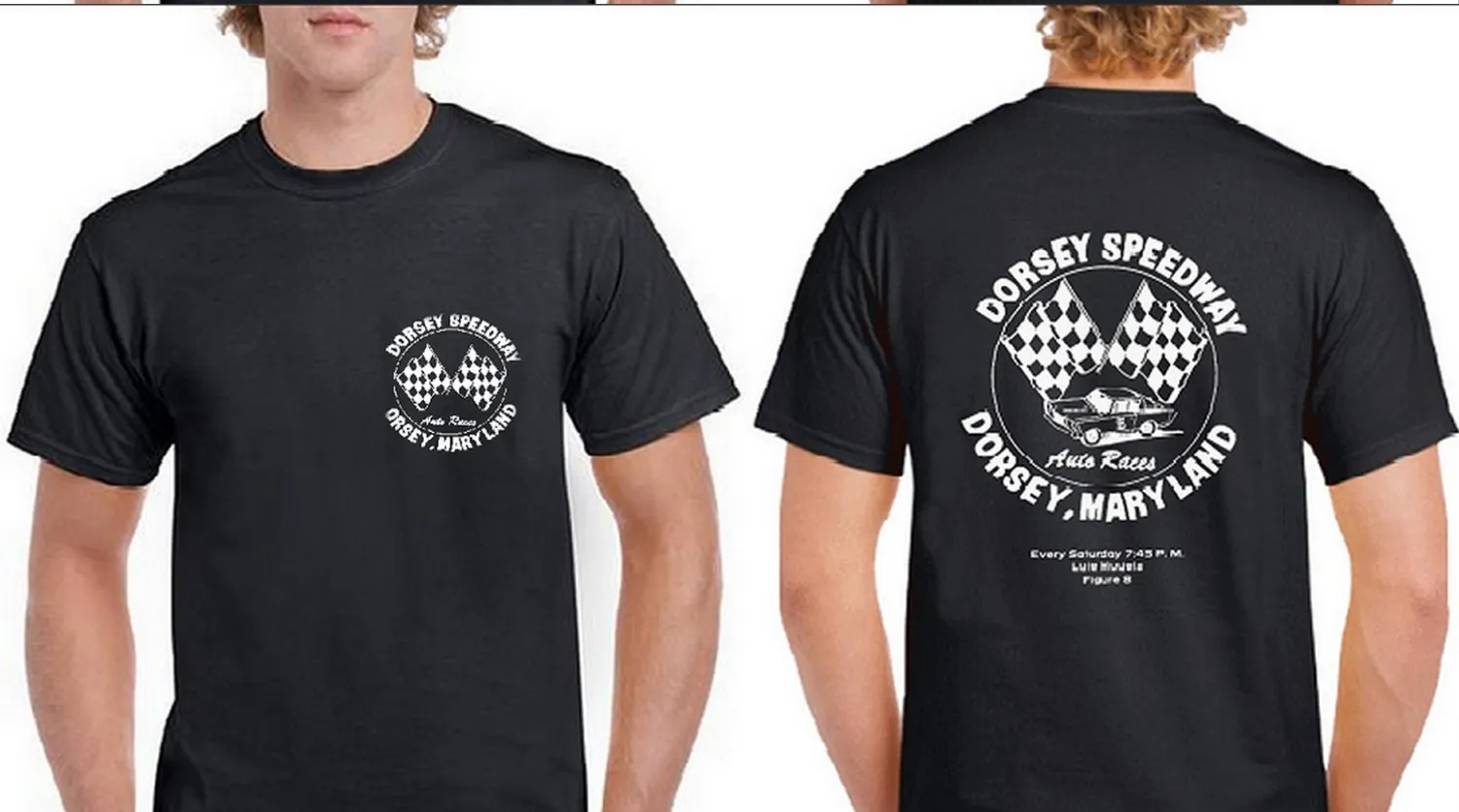 1985 Dorsey Speedway Vintage Logo Replica Black Shirt
