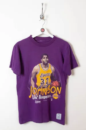 1990 Magic Johnson LA Lakers Graphic Single Stitch T-Shirt (XS)