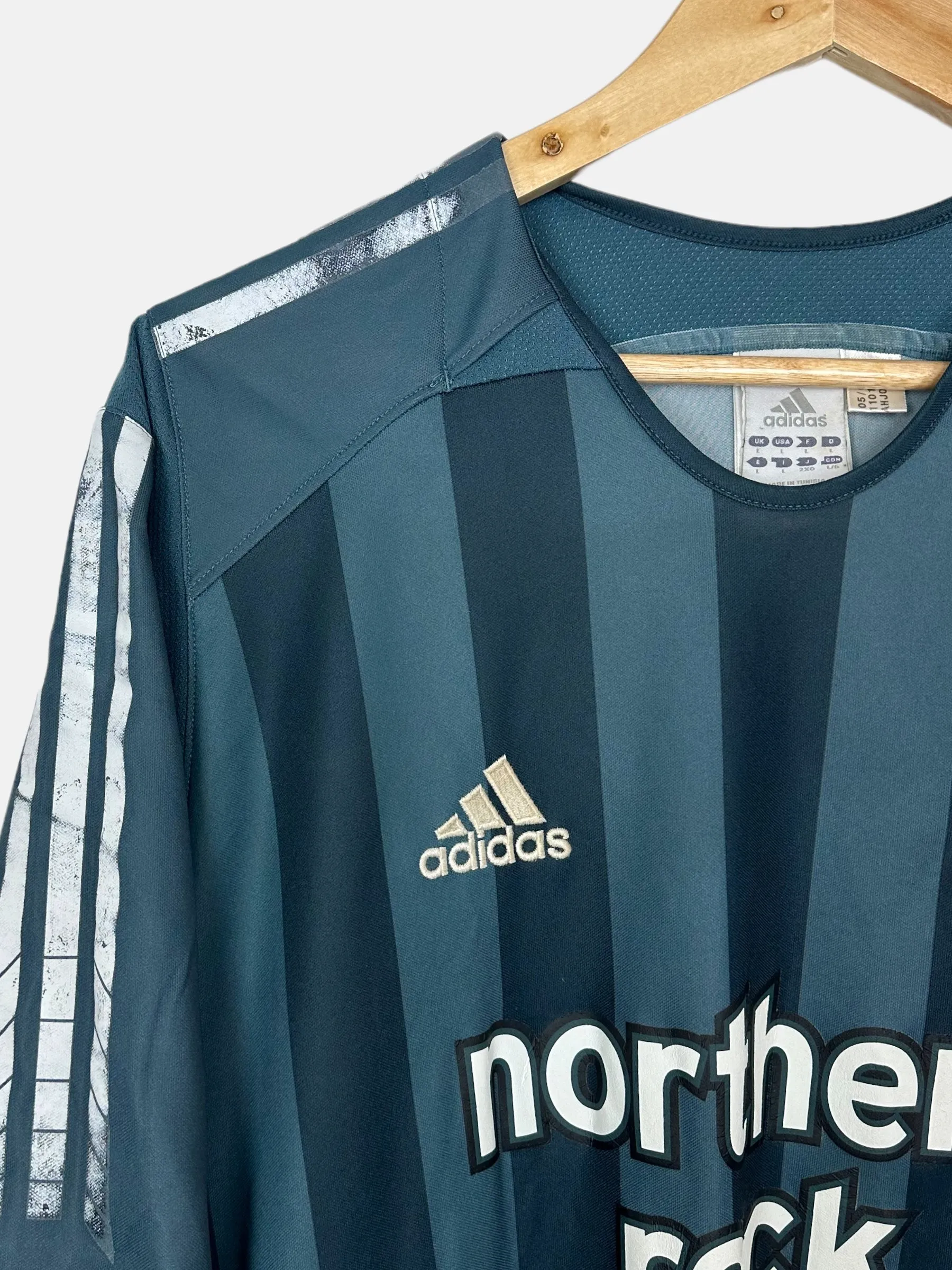 2005 Adidas Newcastle Away Kit Vintage Football Jersey Size L