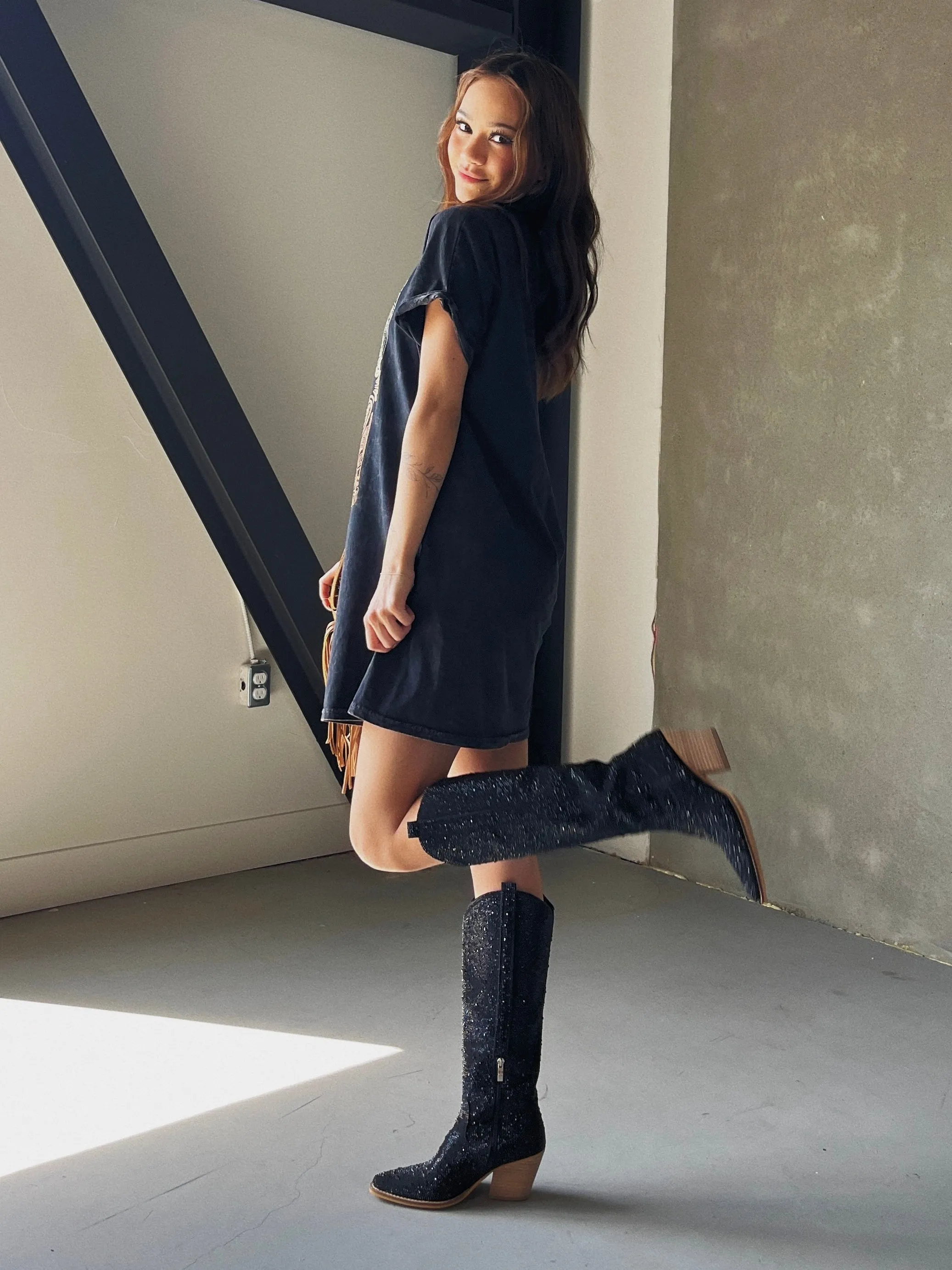 27 Wild West Cowboy Rodeo T-Shirt Dress