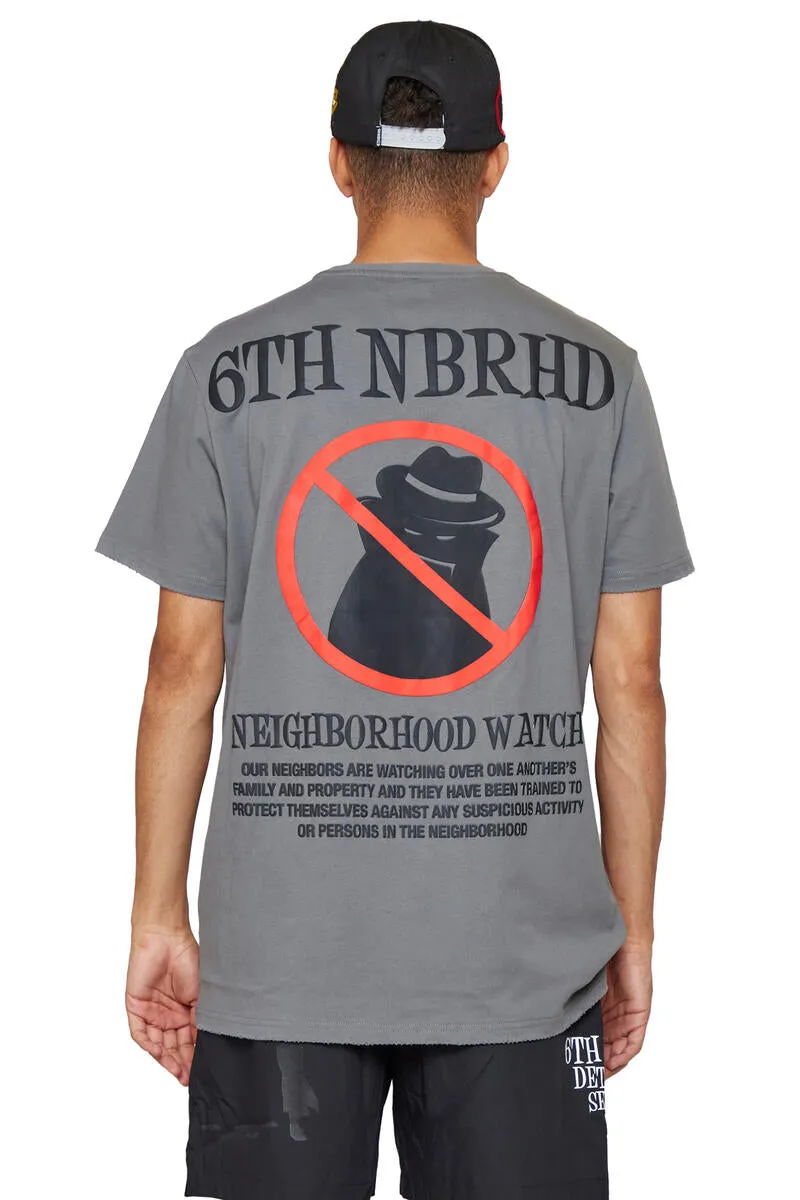 6th NBRHD NBRHD WATCH TEE (VINTAGE GREY)