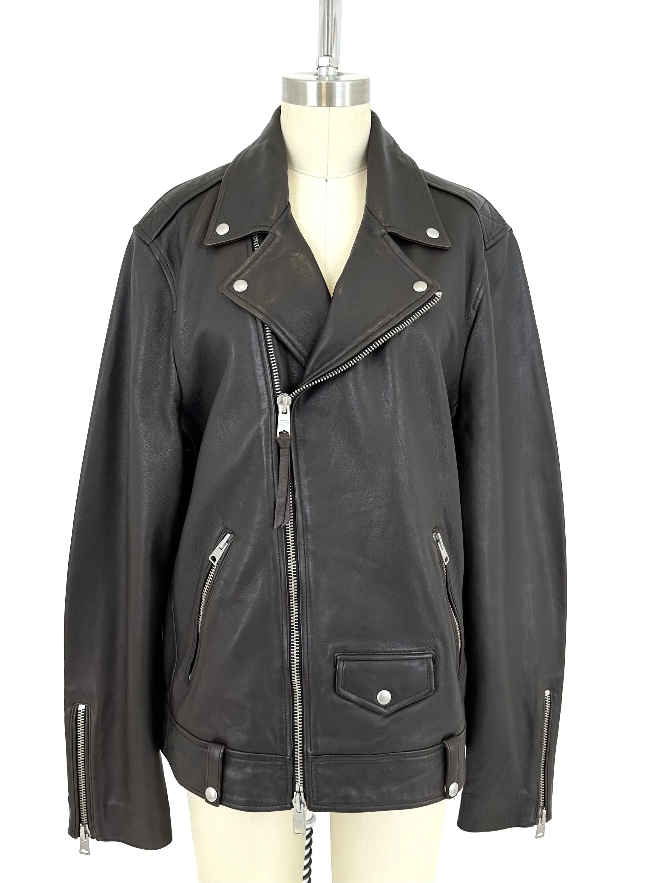 All Saints Milo Biker Leather Jacket