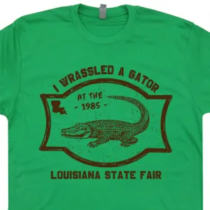 Alligator Wrestling T Shirt Vintage Gator Wrestling T Shirt