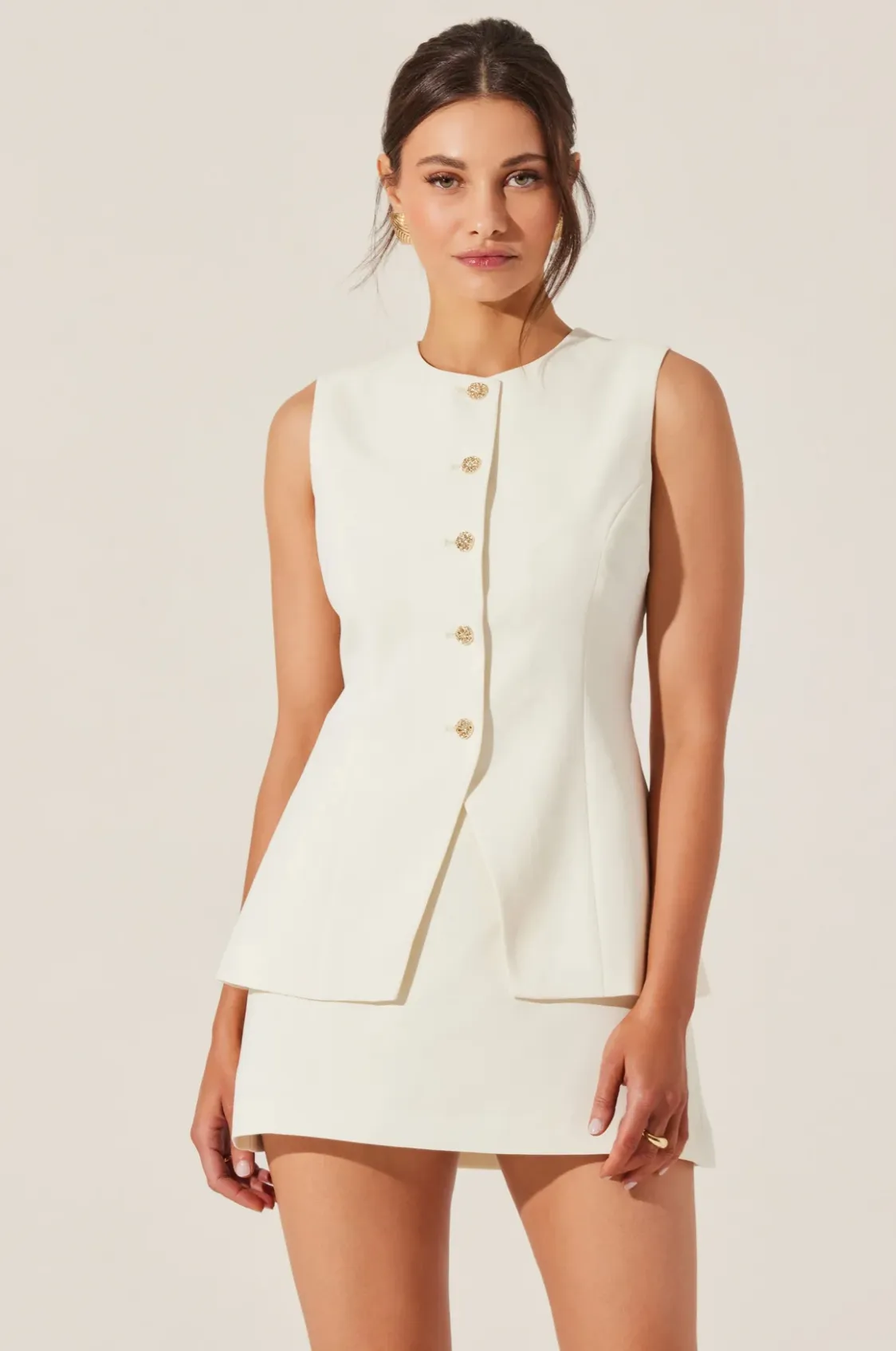 Astr Dilone Vest Mini Dress