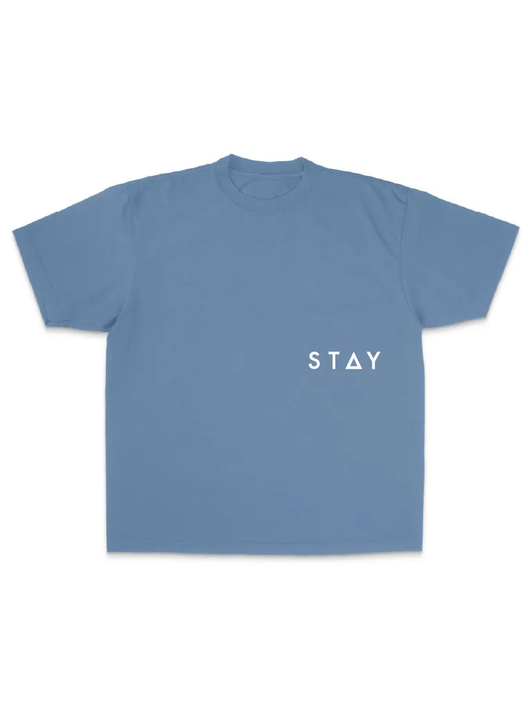 Basics Oversized Tee - Washed Denim