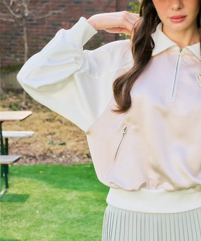 BENECIA 12 Satin Anorak - Beige