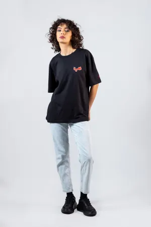 Black Side Hobb حب T-shirt