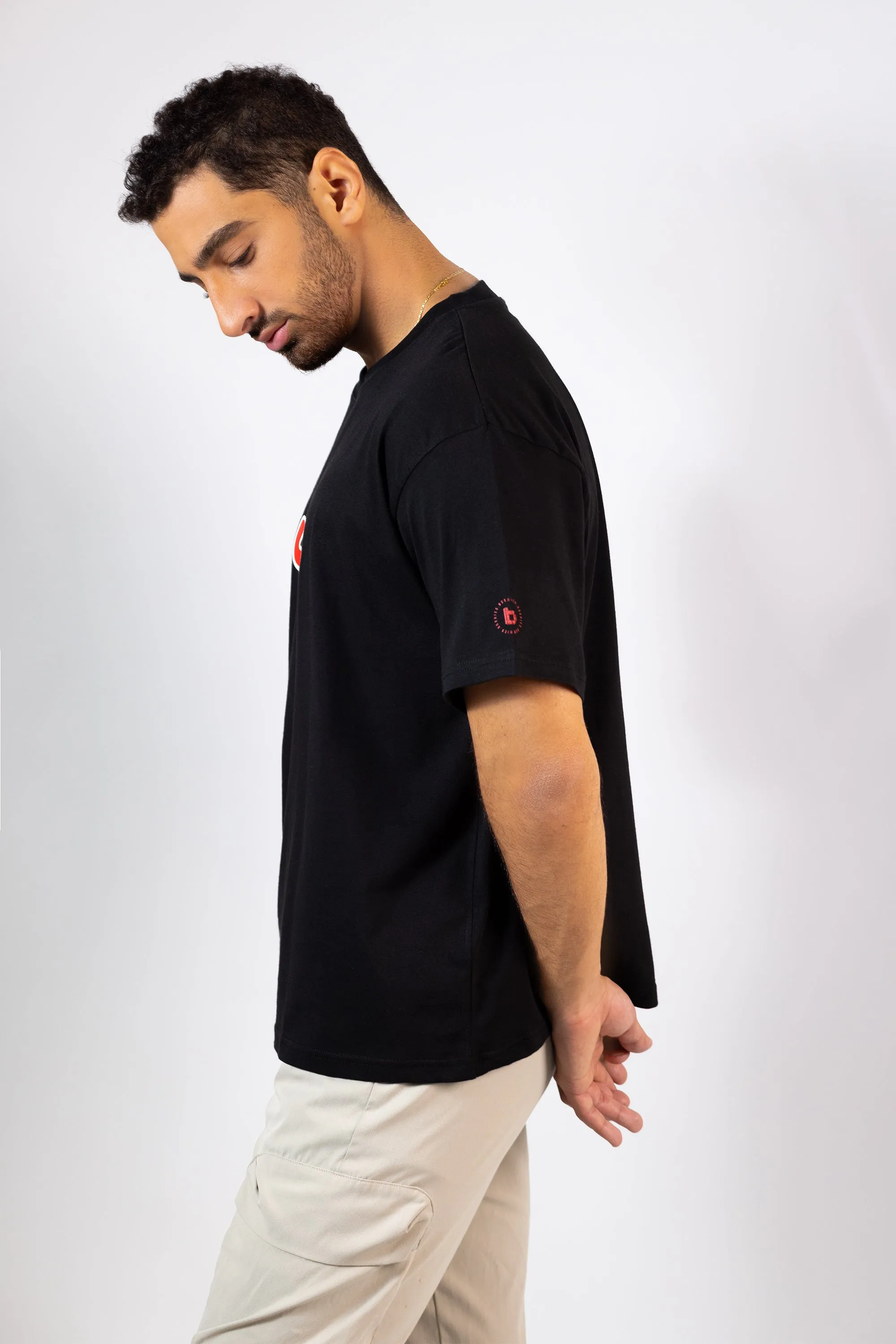 Black Verified Hobb حب T-shirt