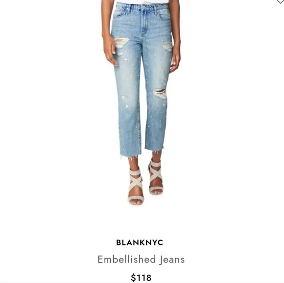BlankNyc Distressed Pearl Jeans