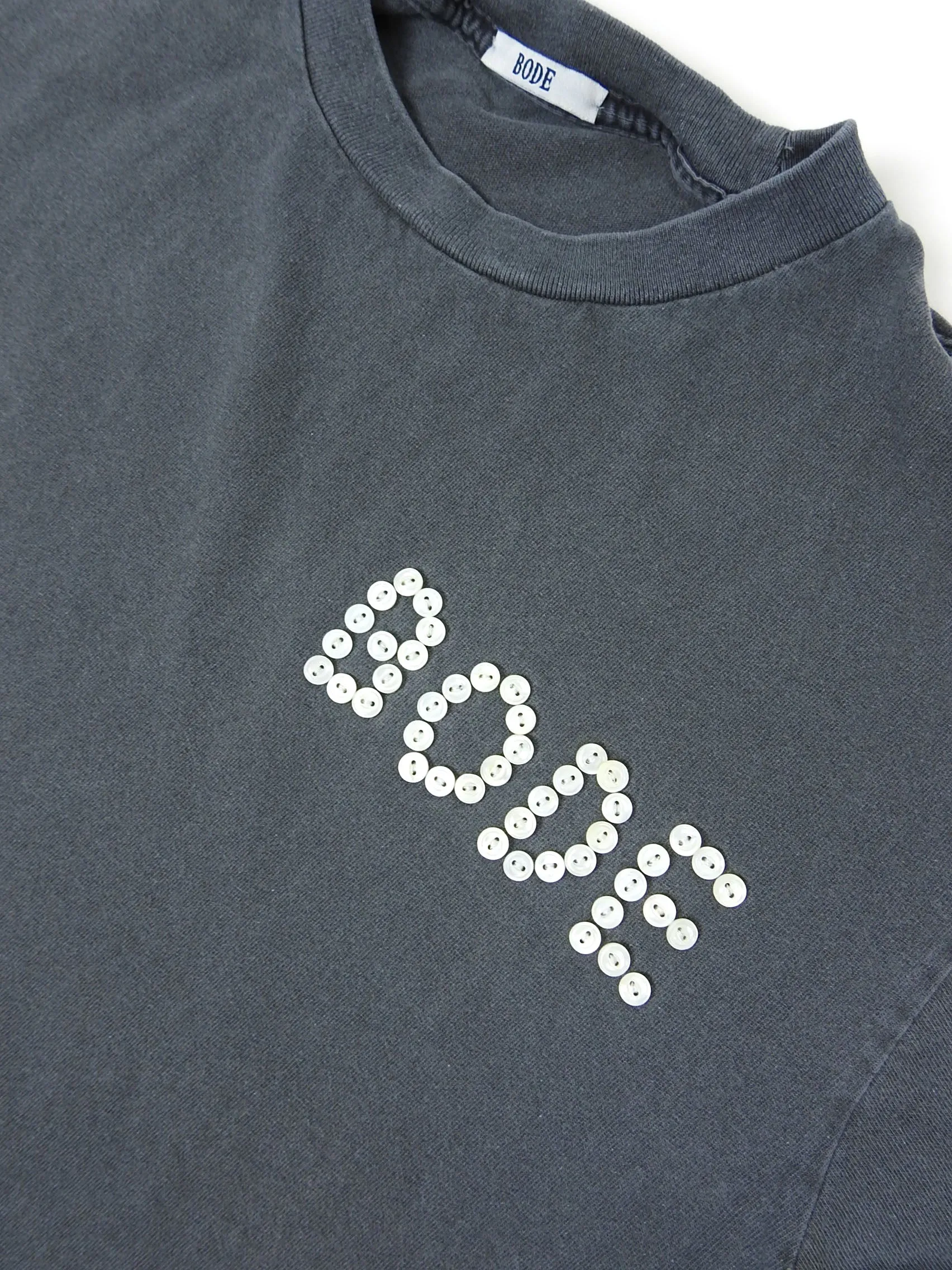 Bode Oversized Pearl Button T-Shirt Size Small