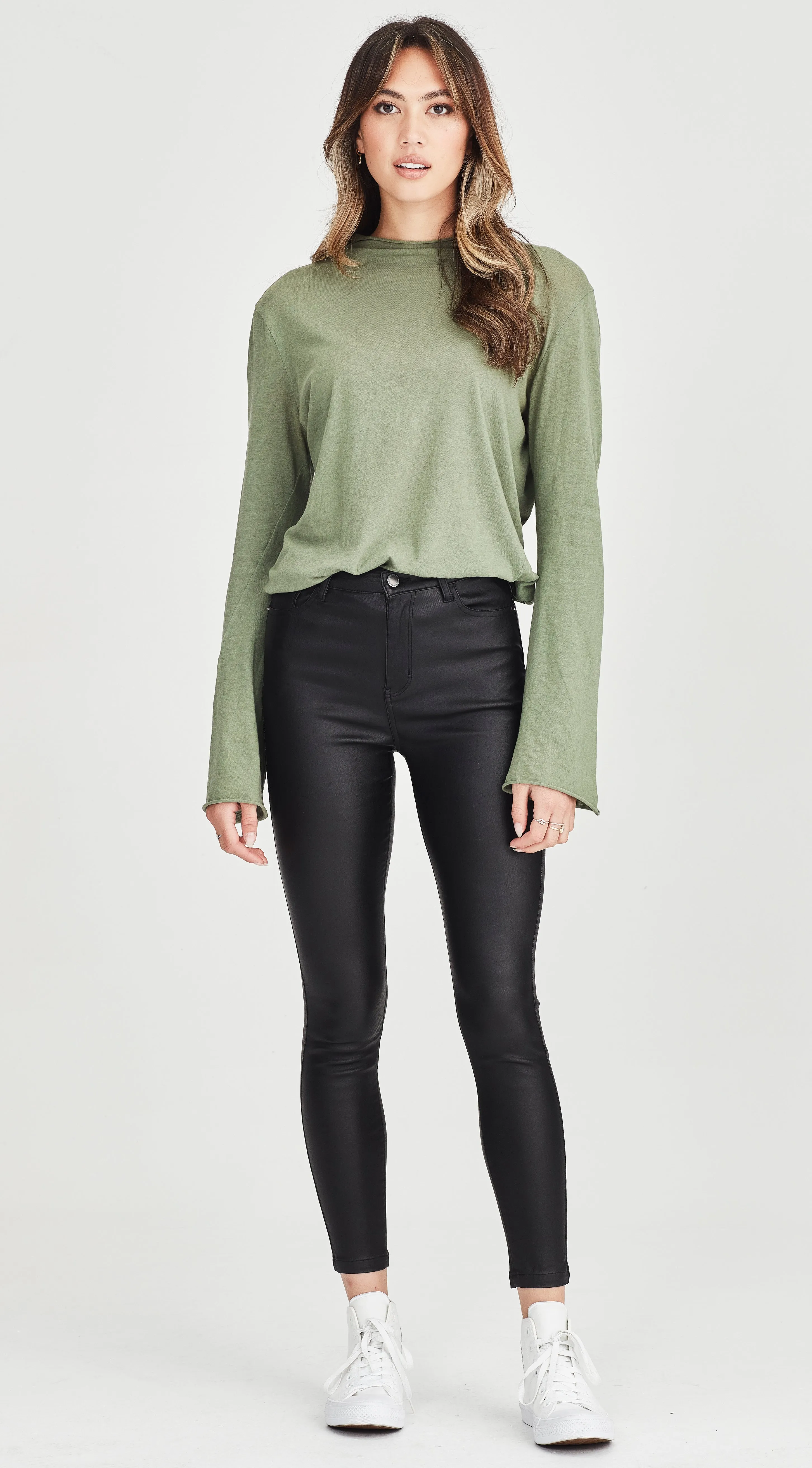 BOWIE | Ankle Grazer Jean Black Gloss