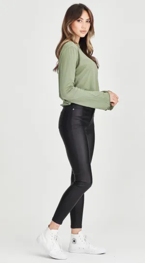 BOWIE | Ankle Grazer Jean Black Gloss