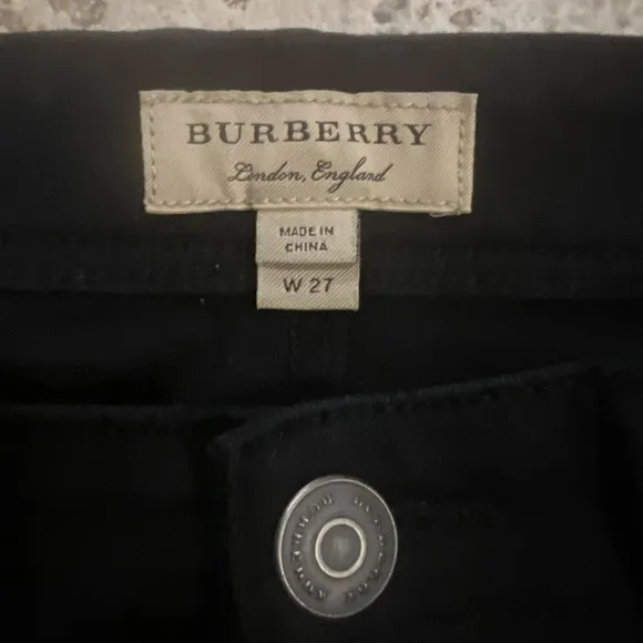 Burberry Black Skinny Jeans 27