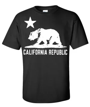 California Flag Oversized White Silhouette T-shirt/tee