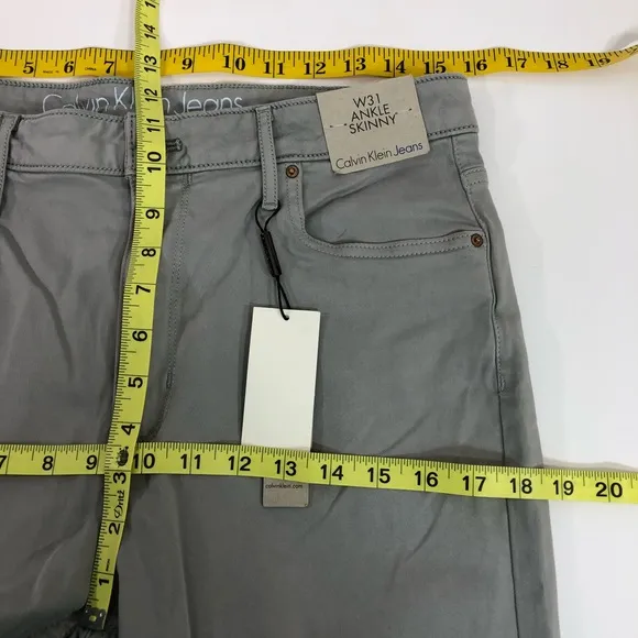 Calvin Klein Jeans Ripped Ankle Skinny Jeans  31