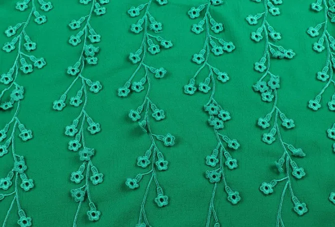 Cap Sleeve Embroidery Silk Top