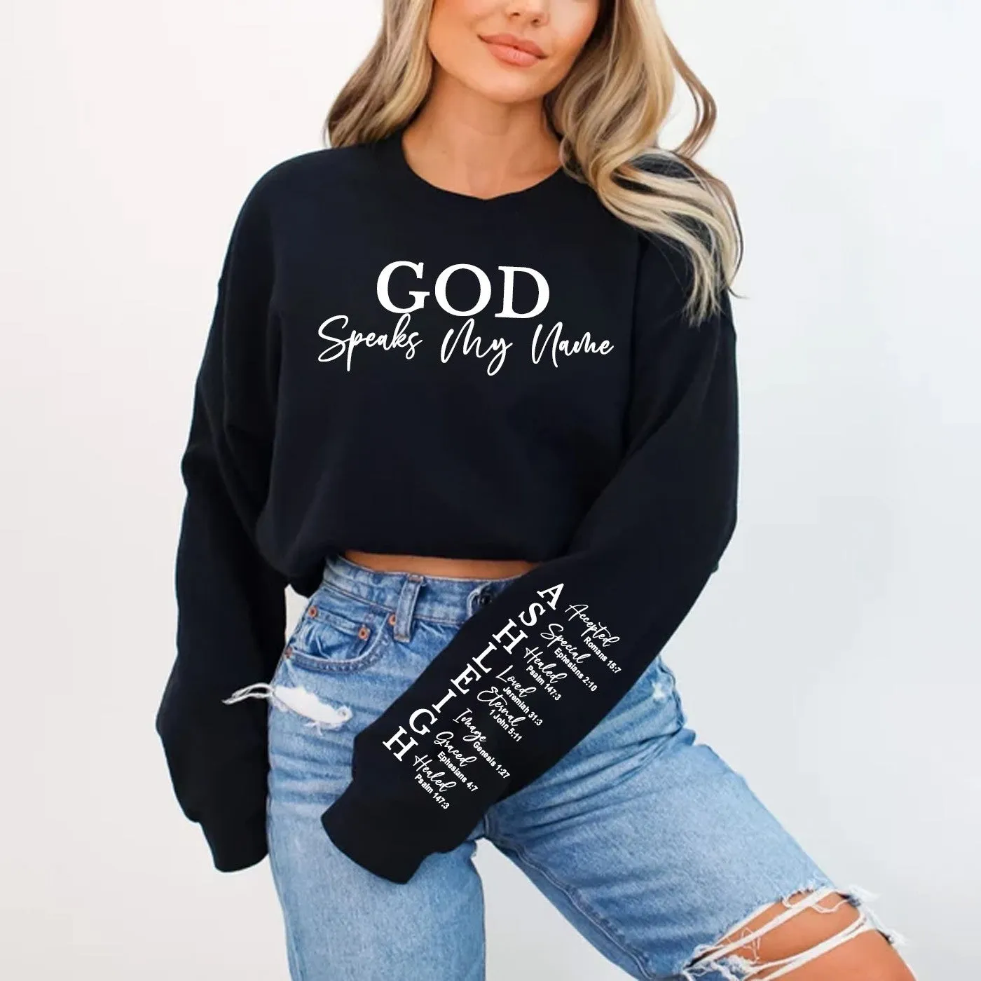 CHRISTIANARTBAG Custom Couple's Apparel : Uncover the sacred meaning of your name - Love Never Fail - Personalized T-Shirt - CAB01121724
