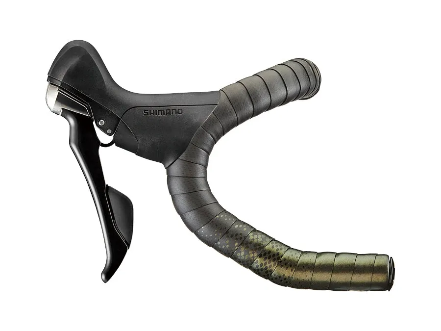 CICLOVATION BAR TAPE PREMIUM LEATHER TOUCH CHAMELEON AMBER GREEN