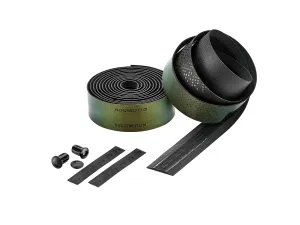CICLOVATION BAR TAPE PREMIUM LEATHER TOUCH CHAMELEON AMBER GREEN