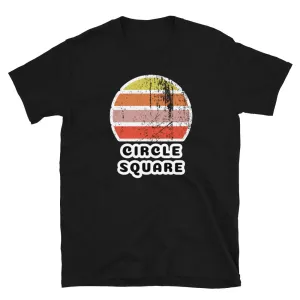 Circle Square Vintage Sunset T-Shirt