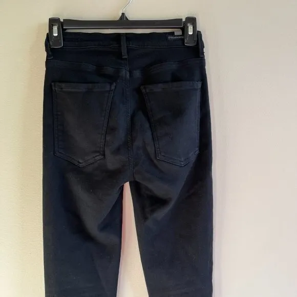 Citizens of Humanity Carlie High Rise Jeans in All Nite Black‎ Womens Size 25