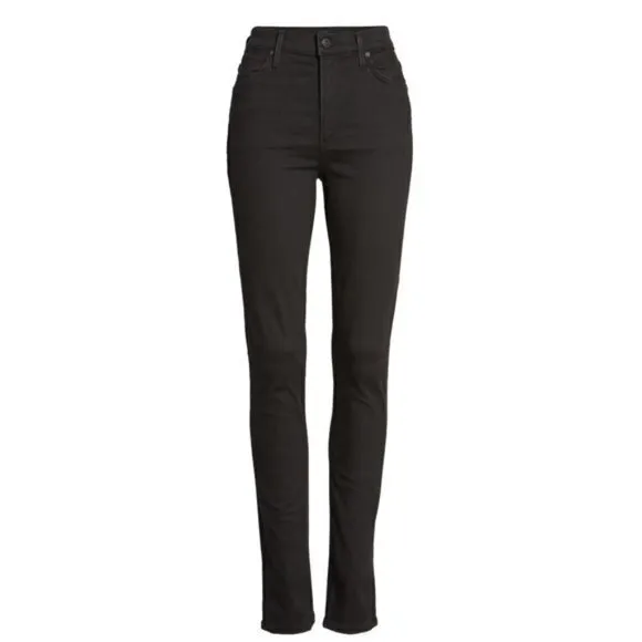 Citizens of Humanity Carlie High Rise Jeans in All Nite Black‎ Womens Size 25