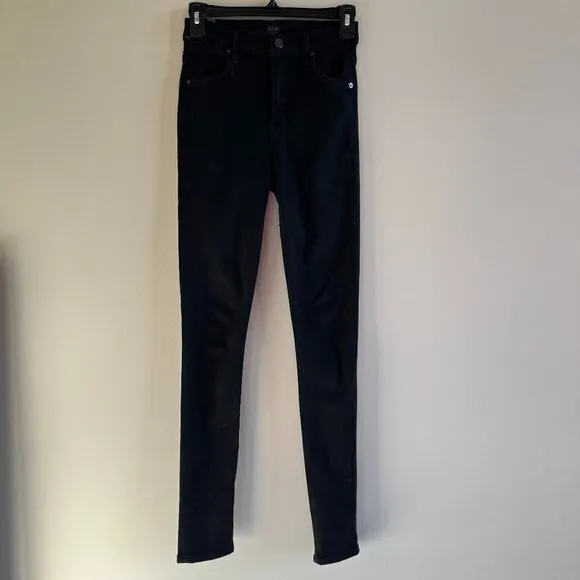 Citizens of Humanity Carlie High Rise Jeans in All Nite Black‎ Womens Size 25
