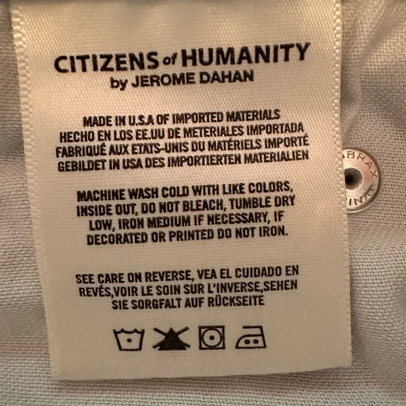 Citizens of Humanity | Rocket | Crop | High Rise | silver lining |Skinny | jeans