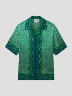 Column Monogram Silk Shirt