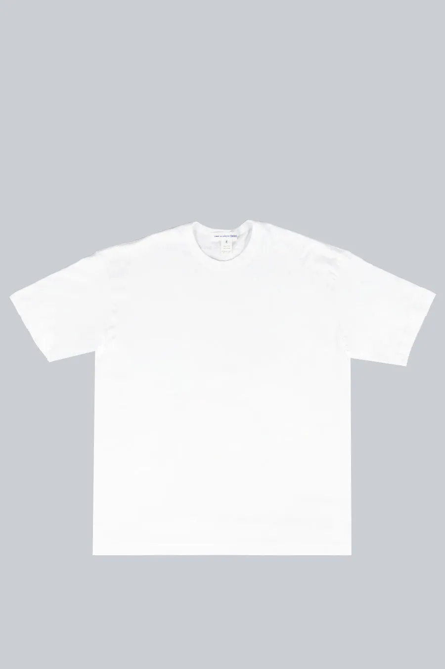 COMME DES GARCONS SHIRT LOGO OVERSIZED T-SHIRT WHITE