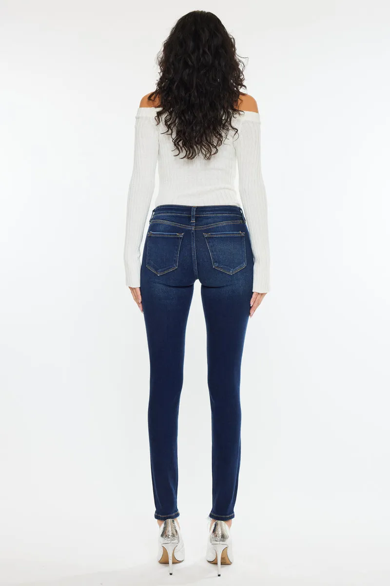 Cora Mid Rise Super Skinny Jeans