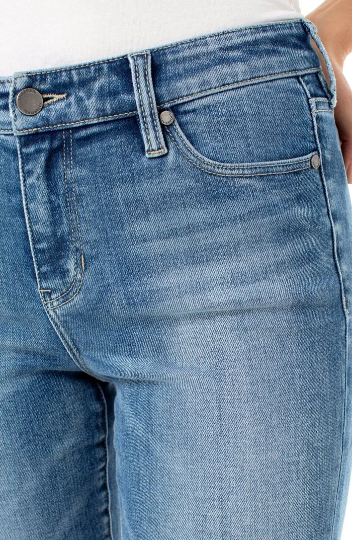 Crop straight Twist Front Side Seam