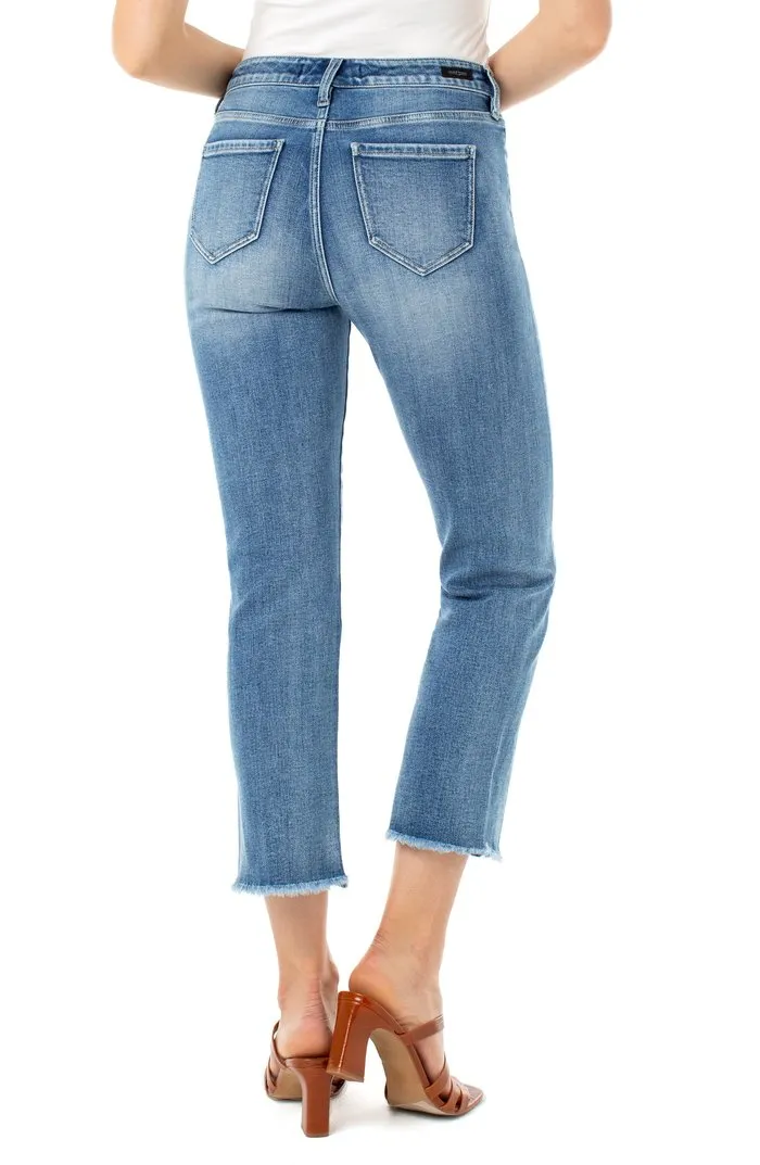 Crop straight Twist Front Side Seam