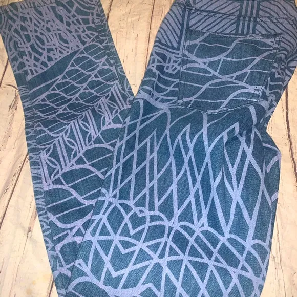 Current Elliot x Mary Katrantzou collab “Skyrograph” skinny jeans 25
