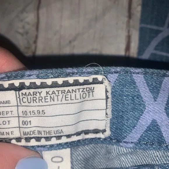 Current Elliot x Mary Katrantzou collab “Skyrograph” skinny jeans 25