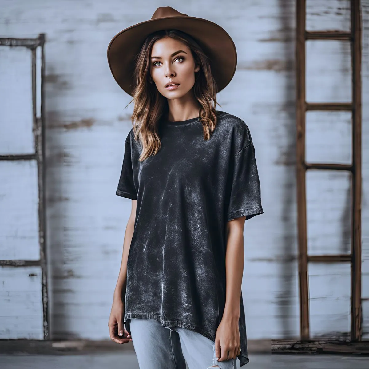 Custom Premium Unisex Acid Washed Oversized T-Shirts
