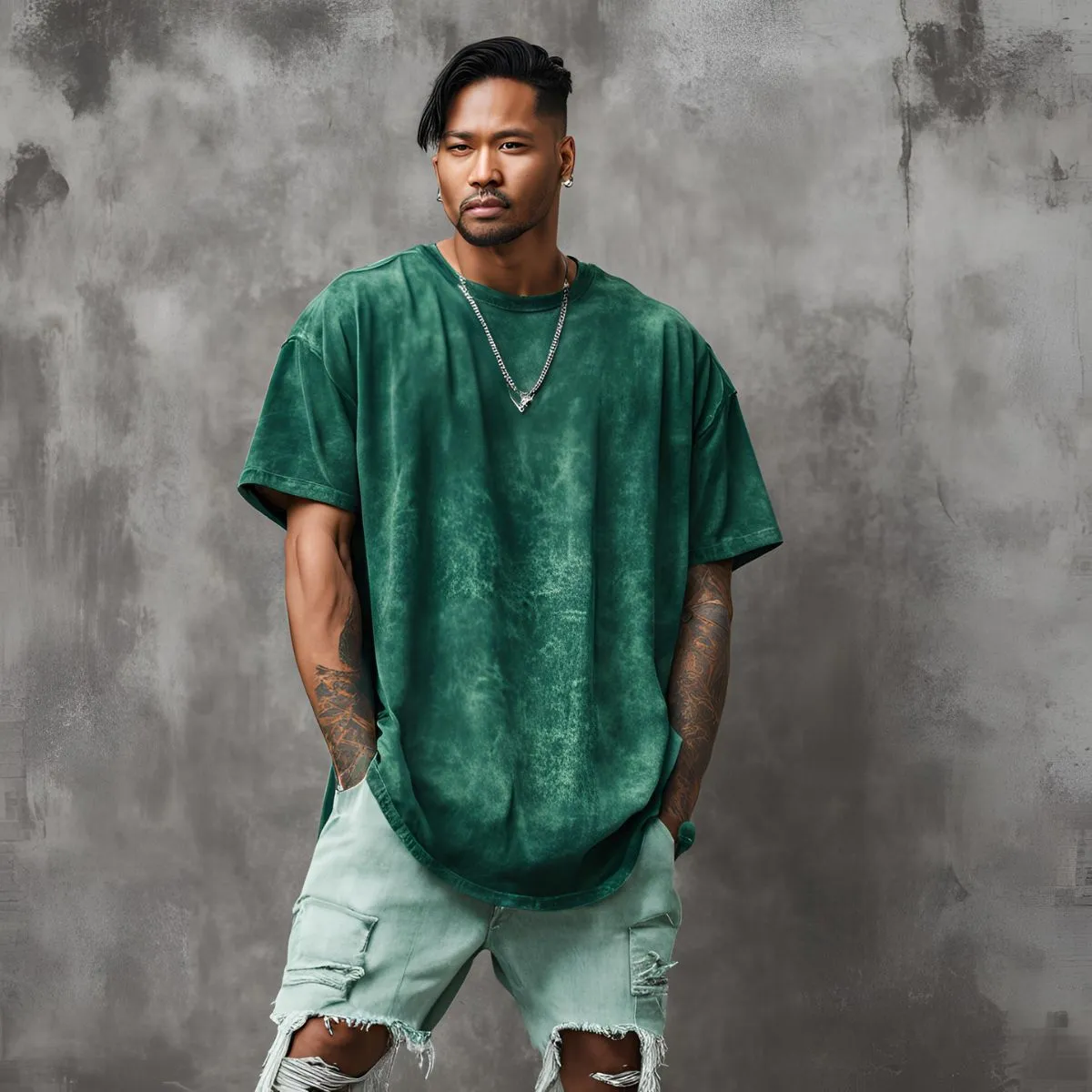 Custom Premium Unisex Acid Washed Oversized T-Shirts