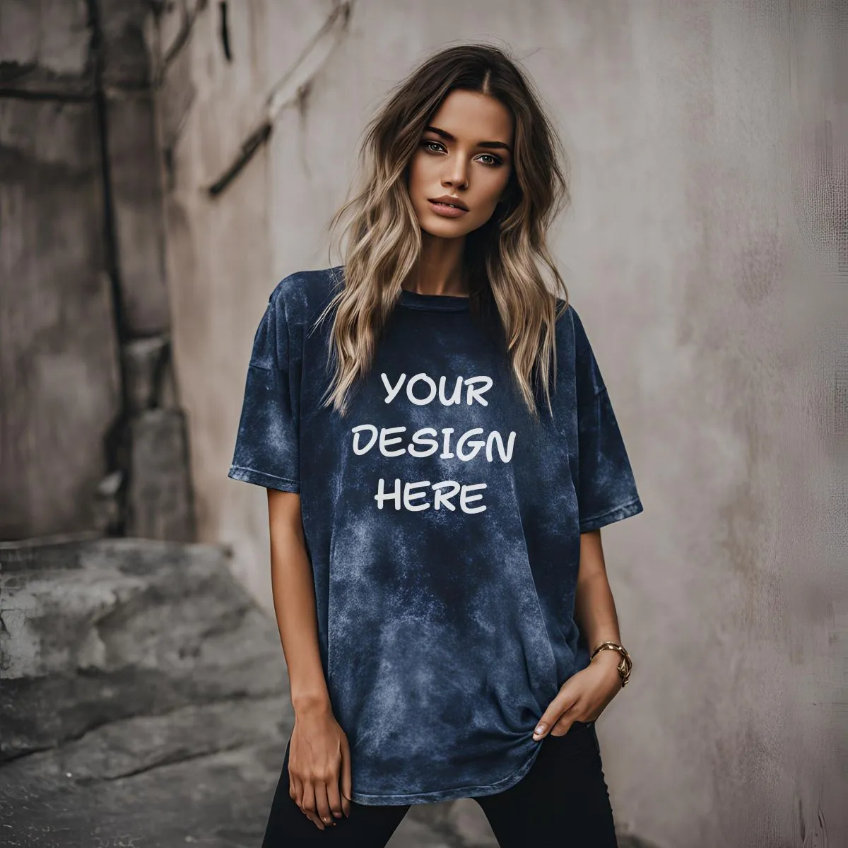 Custom Premium Unisex Acid Washed Oversized T-Shirts
