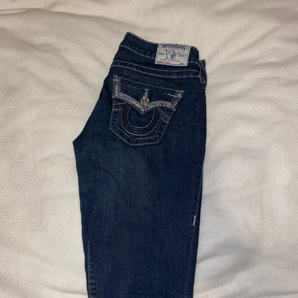 Dark Wash True Religion Skinny Jeans