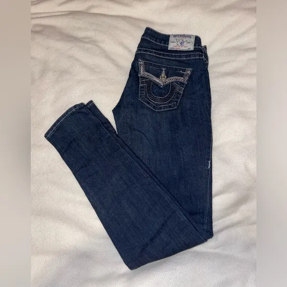 Dark Wash True Religion Skinny Jeans