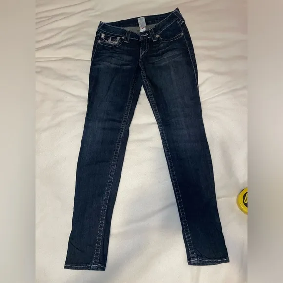 Dark Wash True Religion Skinny Jeans