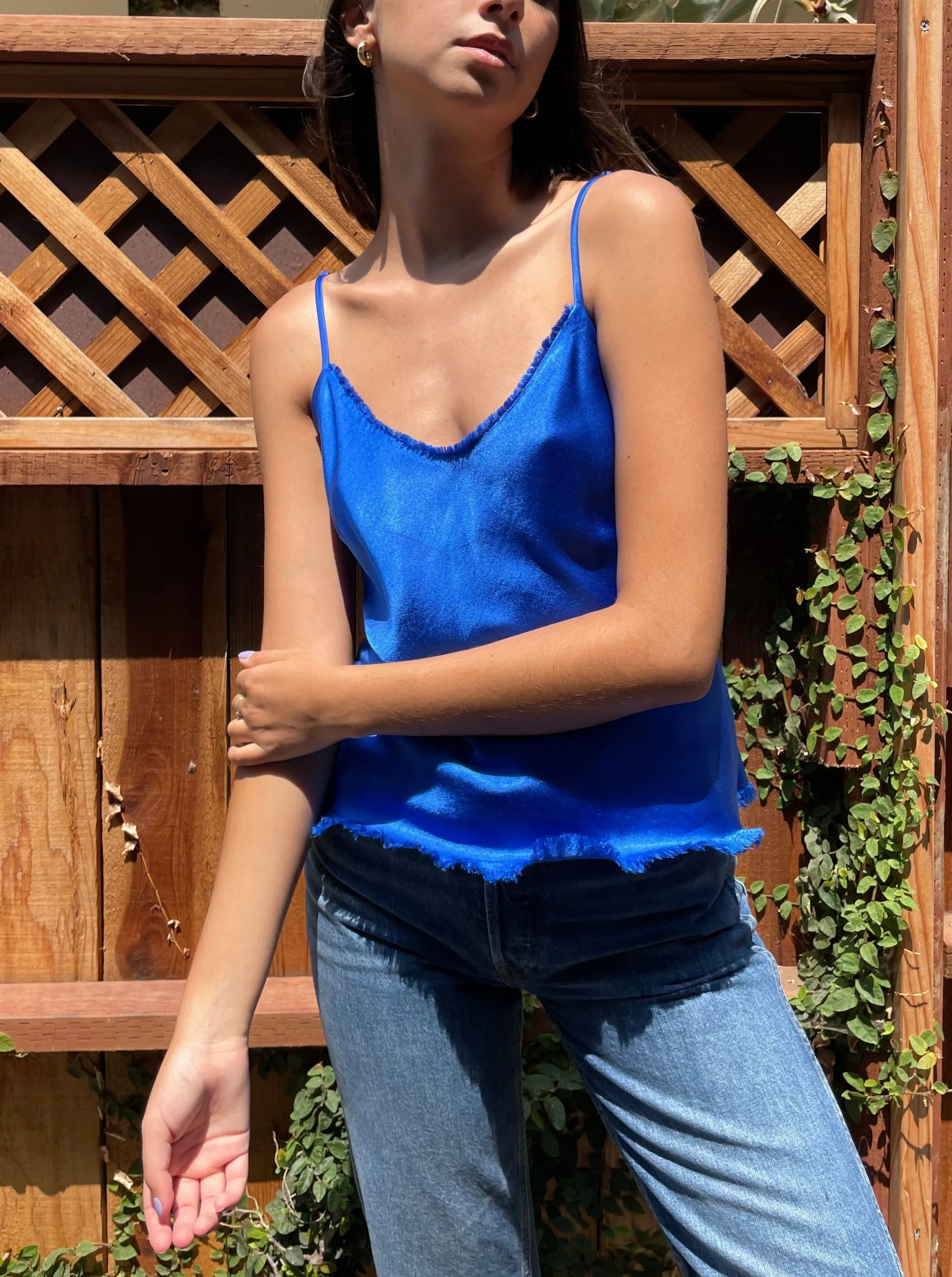 Dawn Cami Vintage Satin - Cobalt
