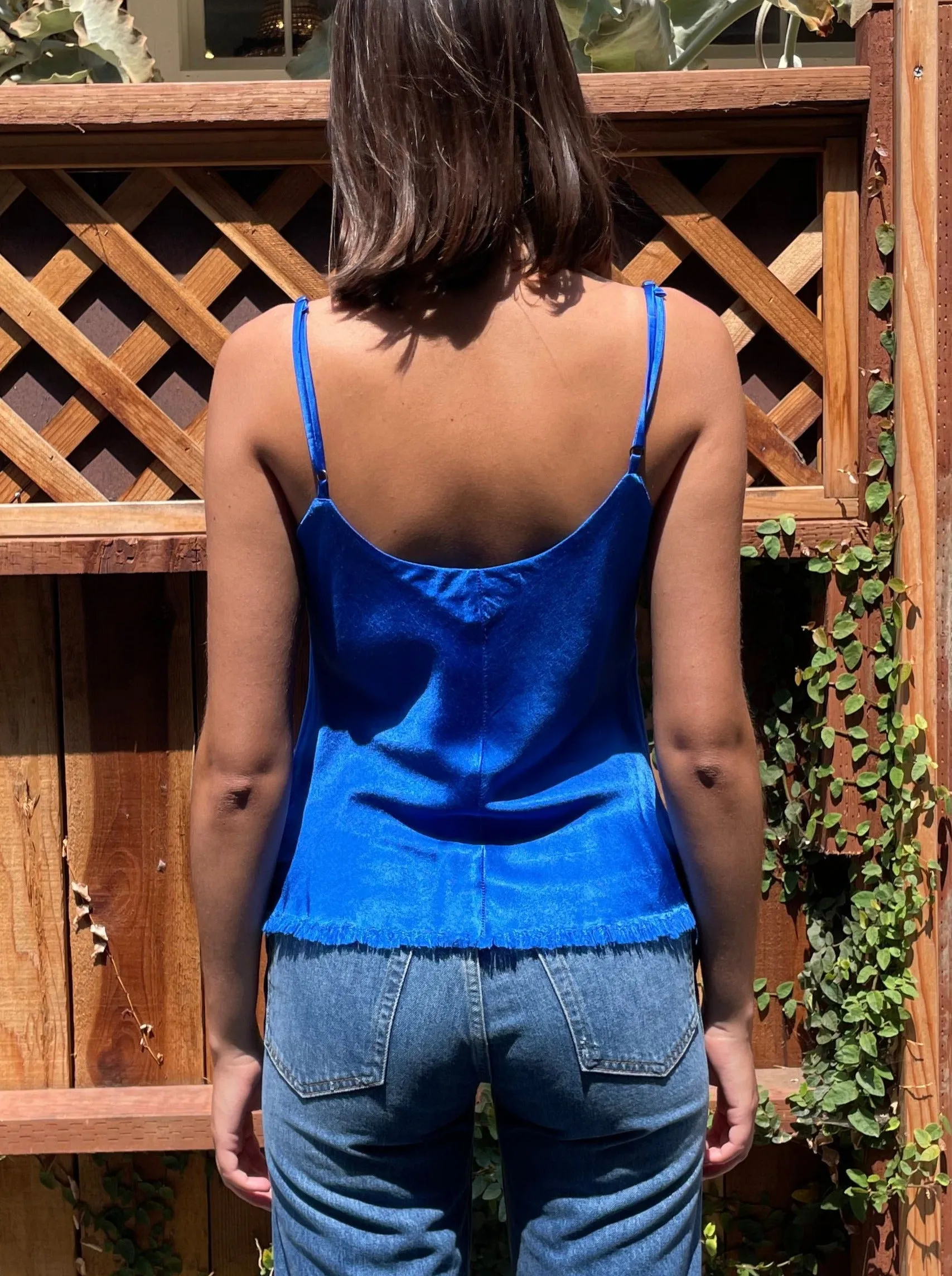 Dawn Cami Vintage Satin - Cobalt