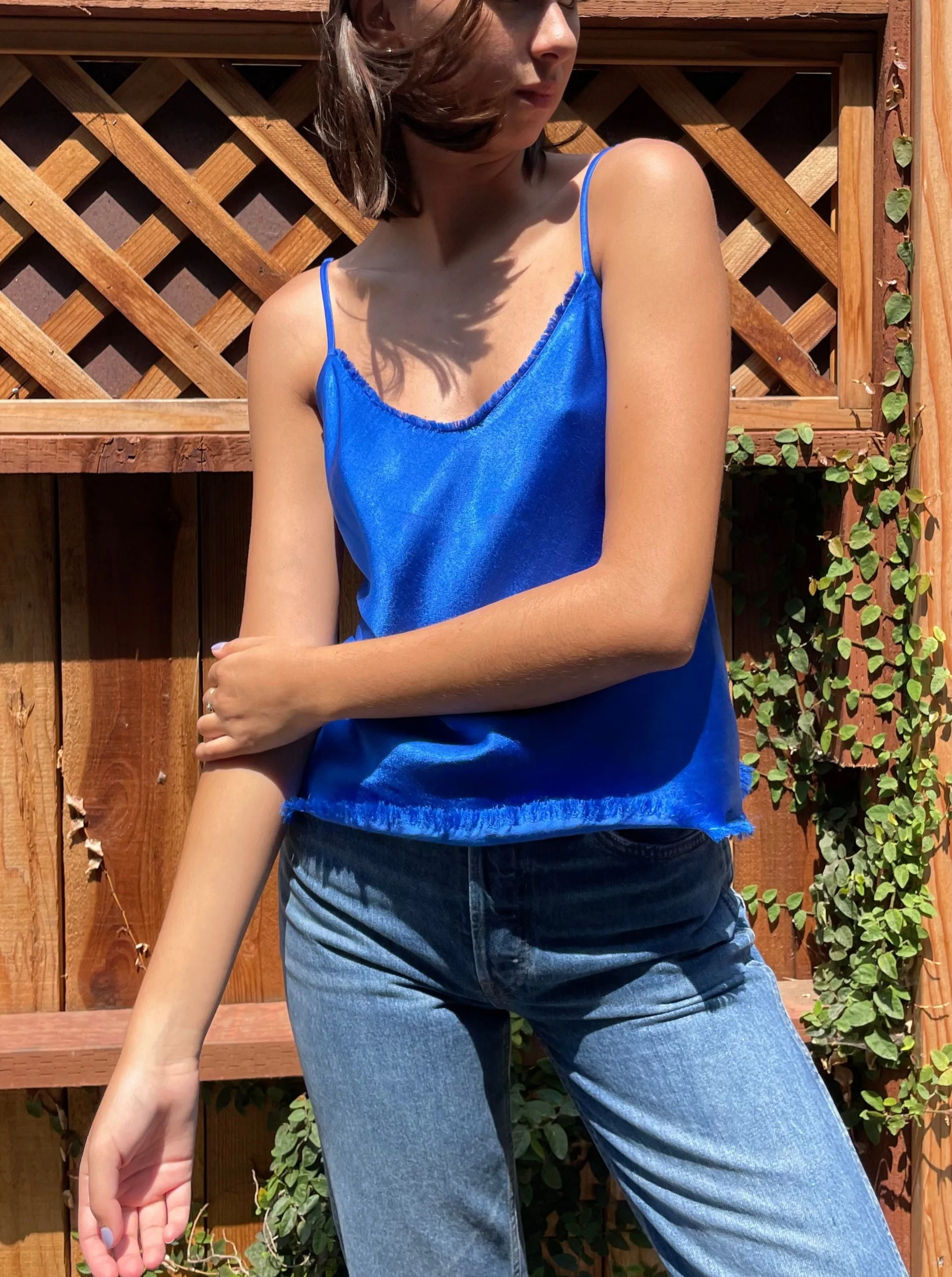 Dawn Cami Vintage Satin - Cobalt