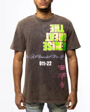 DEMISE T-SHIRT (SPACE/MAUVE)
