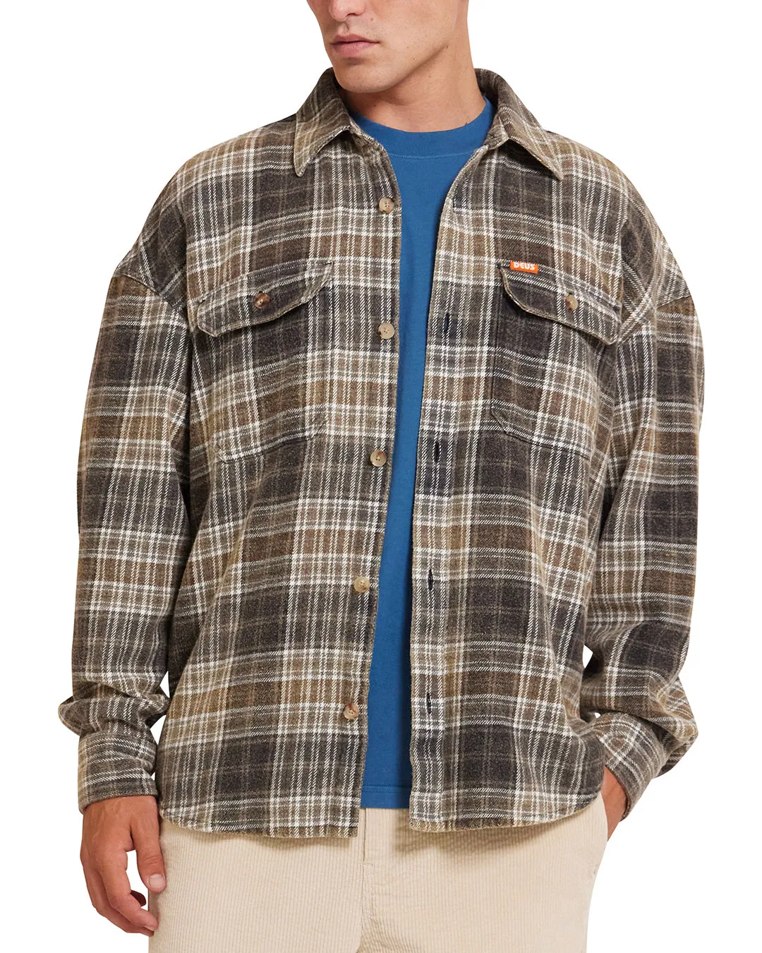 Deus Ex Machina Vacay Shirt Grey Check