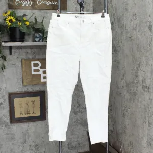 DG2 by Diane Gilman Womens Virtual Stretch Skinny Jean 687733 Ivory White 14