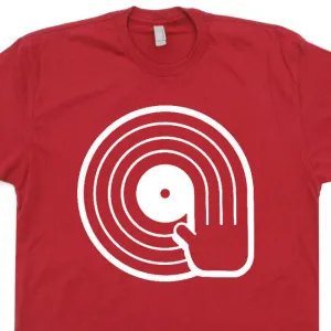 DJ T Shirt Vintage Retro T Shirt Vinyl Record T Shirt 80s Tees